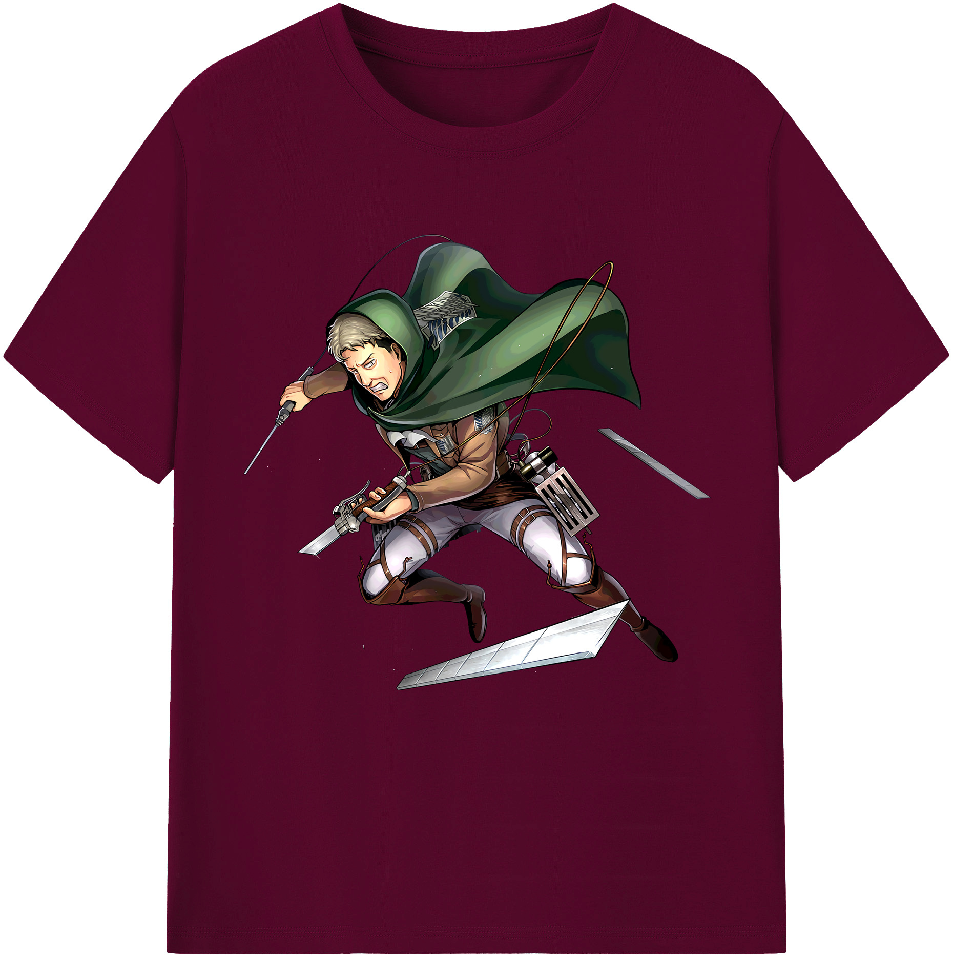 （画像用） 進撃の巨人 Attack on Titan レディースカジュアルプリントTシャツ（綿100％）